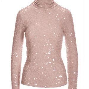 Sequin Knit Turtleneck